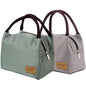 2PCS Lunch Bags Reusable Lunch Tote Bags Portable Lunch Cooler Bag Lunch Holder Insulated Lunch Box Bag for Picnic Office Beach (Brown+Green) - color: Brown+Green