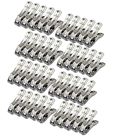 40 PCS Garden Clips, 2.1 inch Clothes pins,Heavy Duty Stainless Steel Greenhouse Clamps, Greenhouse Clips for Netting, Fix Plant Cover Shade Cloth Netting Tarp, Tight Grip Garment Clips - color: 2.1 Inch（40 Pack）, size: 2.1 inch