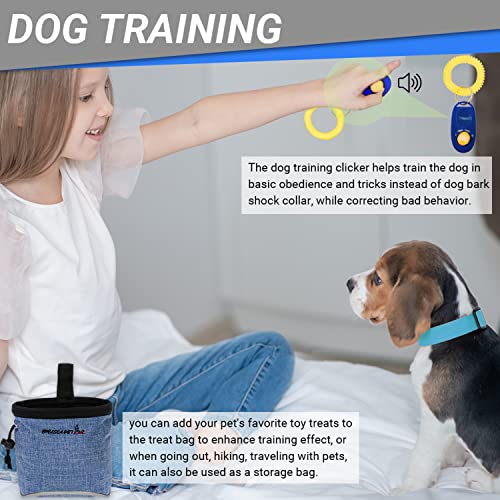 FLYSTAR Puppy Starter Kit for Small Dogs, 26 pcs Include Dog Toys, Collar and Leash, Training Clicker, Treat Bag, Poop Waste Bag with Dispenser, Blanket, Grooming Glove, Bowls, Toothbrush, etc - color: Blue, size: 26 pcs