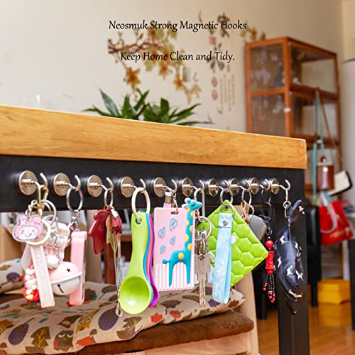 Neosmuk Magnetic Hooks, Cruise Ship Essentials, 26#,Silver - color: Silver, size: 80lb