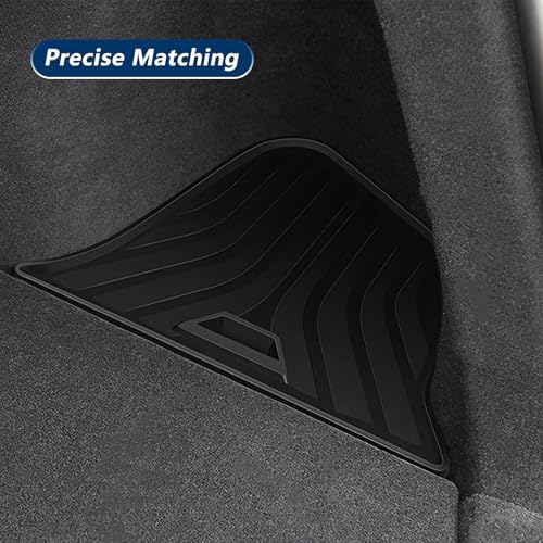 PENSUN 2PCS Rear Trunk Side Storage Box with Lids Fit for Tesla Model Y Juniper 2025 2026 AccessoriesTPE Waterproof Rear Trunk Storage with (TPE Lid) - size: TPE Lid