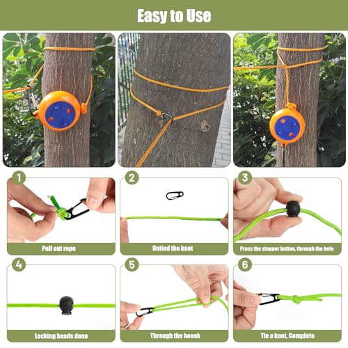 Portable Travel Clothesline Cord, Caudblor Adjustable 33ft Camping Clothes line, Laundry Drying Rope for Hotel Trip, Cruise, Outdoor/Indoor, with 12Pcs Stoppers, Windproof Clothespins - style: Light Green