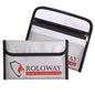 ROLOWAY Small Fireproof Bag (5 x 8 inches), Non-itchy Fireproof Money Bag for Cash, Valuables, Passport, Currency & Keys (2-Pack Silver) - size: 8 x 5 inch, style: Silver Bag