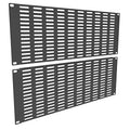 2 Pack of 4U Vented Blank Panel - Metal Rack Mount Filler Panel for 19in Server Rack Cabinet or Enclosure, Black (4U) - size: 4U