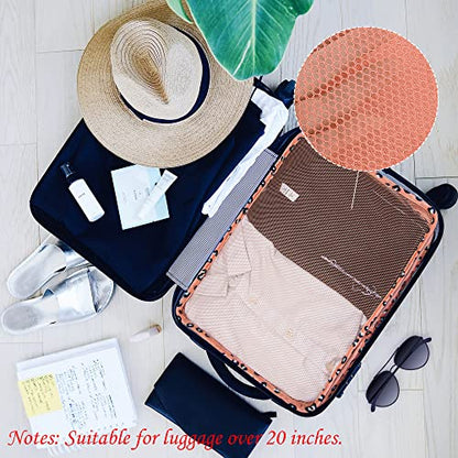 Packing Cubes Set, 2 Pcs Packing Organizers Set for Suitcases (Pink leopard) - color: Pink leopard