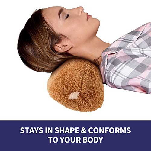 Head Recliner Pillow Adjustable Cotton Headrest Pillows for Recliner Chairs, Pain Relief Neck Support Pillow for Travel Home Sofa Armchair with Zipper Cover (Camel) - color: Camel