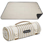 G GOOD GAIN Picnic Blankets Waterproof Extra Large - Outdoor Blanket Sand Free Foldable with Carry Strap for Beach, Camping, Park Grass, Hiking, Travel, Concerts, Indoor (Sand Yellow) - color: Sand Yellow