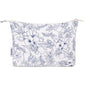 Narwey Small Makeup Bag for Purse Travel Makeup Pouch Cosmetic Bag Zipper Pouch Bags for Women (Navy Blue Flower) - color: Navy Blue Flower