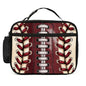 Football Lunch Bag Insulated Reusable Lunch Box Cooler Thermal Tote Bag For Teenage Boys Girls School Beach - color: Football