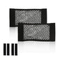 2pcs Cargo Net Car Storage Net - Stretchable Mesh Pocket Net Magic Tape Universal Mesh Car Accessories Interior Organizer (S) - size: S-11.8 x 9.8Inch(30 x25cm)