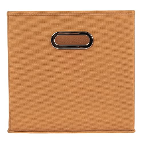 Household Essentials Fabric Storage Bins 6 Piece Set, Terracotta Color - color: Terracotta, size: 11” L x 11” W x 11” H