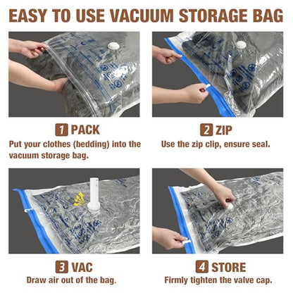 Travel Vacuum Bags with Electric Pump, Vacuum Travel Bags for Luggage and Suitcase, Clothes Clothing, Small 10 Pack - size: Small