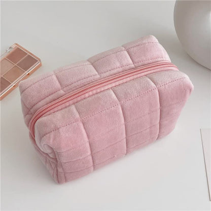 XPONNI Small Cosmetic Bag Cute Makeup Bag Y2k Accessories Aesthetic Make Up Bag Y2k Purse Cosmetic Bag for Purse (pink) - color: pink