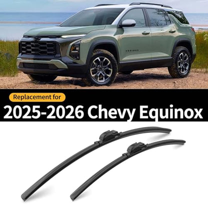 Replacement for Chevrolet Equinox 2025 2026 Rear Windshield Wiper Blade and Arm Assembly-All-weather Back Window Wiper Arm Blade Complete Set - size: For Chevrolet Equinox 2025-2026