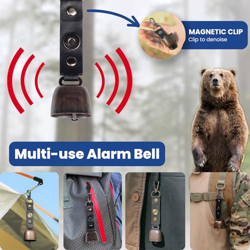 Tough Bison Bear Bag Hanging Kit - 10L Waterproof Bear Proof Food Storage Bag, 2 Straps, Rock Sack & 2 Ropes with 4 Safety Clips for Hiking, Kayaking, Camping, Outdoor Adventures