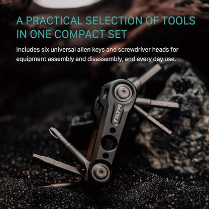 Tilta Multi-Functional Mini Tool Kit | Features Allen Keys and Screw Drivers | Compact & Lightweight | Compatible with Most Cages & Camera Systems (Spruce Green) TA-MMT-SG - color: Spruce Green