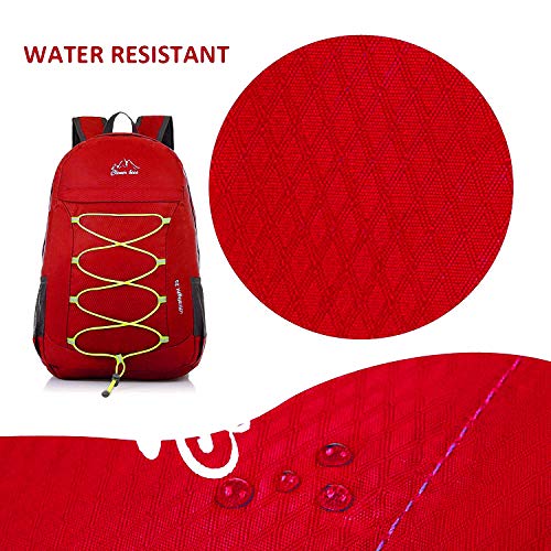 Outdoor Water Resistant Hiking Backpack - color: Red