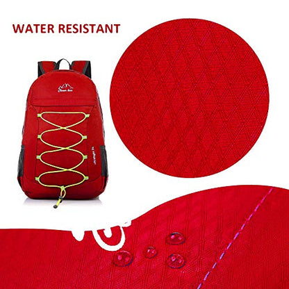 Outdoor Water Resistant Hiking Backpack - color: Red