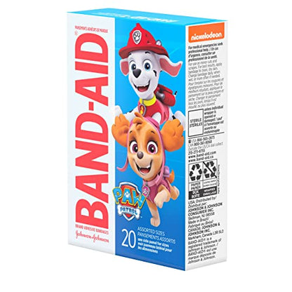 Band-Aid Adhesive Bandages, 20 ct (Pack of 2) | Nickelodeon PAW Patrol | First Aid | Assorted - size: 20 Count (Pack of 2), style: PAW Patrol