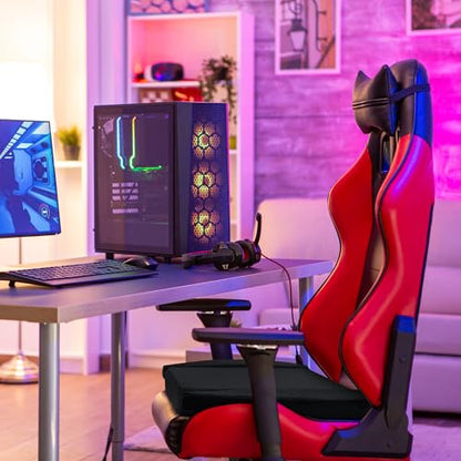 BALAPET Ultra Soft Gaming Chair Cushion for Long Sitting Gamers,Tailbone Pain Reduce Cushion for Office Chair(Black) - color: Black