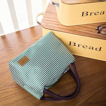 Lunch Bags Reusable Lunch Tote Bags Portable Lunch Cooler Bag Lunch Holder Insulated Lunch Box Bag for Picnic Office Beach (Green) - color: Green
