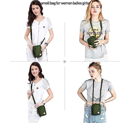SEAFEW Mini Crossbody Bag Shoulder Bag for Men, Small Messenger Satchel Bag for Women - color: Green - Standard