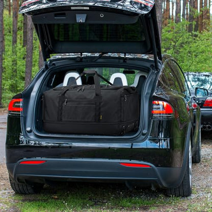 Laripwit Collapsible Duffle Bag with Wheels 130-170L Extra Large Expandable Travel Duffel Bag for Men Women Heavy Duty Military Duffle Bag for Camping Rolling Foldable Carry On Luggage, Black - color: Black