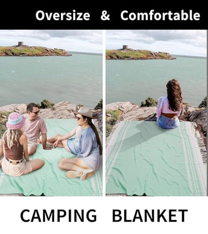 Genovega Large Throw Blanket Yoga Blanket Turkish Beach Towel Women Birthday 60th 50th 40th 30th Ideas Mother Day Grandma Nana Wife Sister Girlfriend Her Female Boss Teacher Father Husband Son - color: Rustic, size: Giant Large 82''x88''