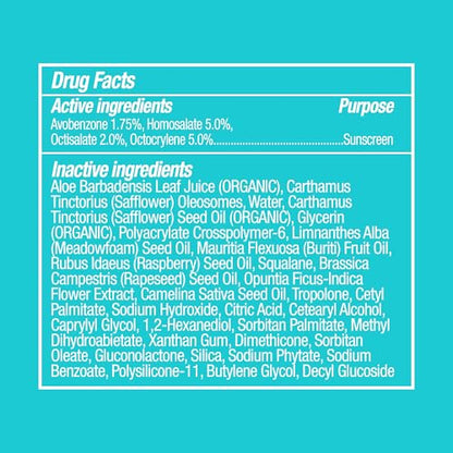 COOLA Organic Face Sunscreen SPF 50 Sunblock Lotion, Dermatologist Tested Skin Care for Daily Protection, Vegan and Gluten Free, Fragrance Free - size: 1.7 Fl Oz (Pack of 1)