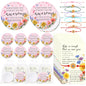 24 Sets Mothers Day Bulk Gifts - Inspirational Compact Mirror with Sunflower Bracelet Cards Mini Pocket Mirror for Appreciation Volunteer Admin Employee Teacher Nurse