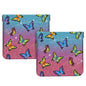 2Pcs PU Leather Small Squeeze Coin Purse Pouch Mini coin Bag Unique And Cute Wallet Cosmetic Bags Change Bag For Women Girls Men （Butterfly L - color: Butterfly L