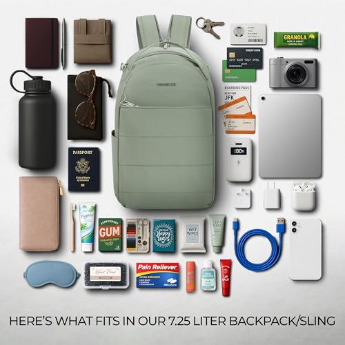 Travelon Anti-Theft Roam Convertible Backpack Sling - color: Moss