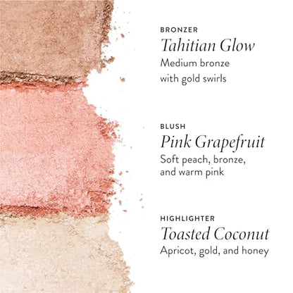LAURA GELLER NEW YORK Geller's Greatest Lift-n-Glow Baked Trio Palette - Highlighter, Blush, Bronzer - All Skin Tones - color: 01 Lift-n-Glow Baked Trio Palette