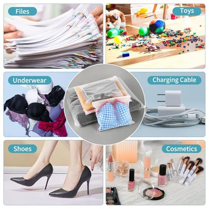 16x12 Inch Frosted Zipper Bags for Clothes Packaging Shipping, Swimsuit Bikini T-Shirt Bathing Suit Organizer Bags Plastic 25pcs without Vent Holes 3 Mil - size: 25Pcs-16x12 Inch