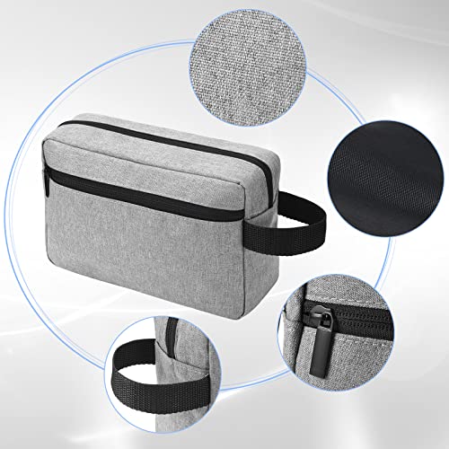 Sanwuta 8 Pcs Travel Toiletry Bags for Men Large Water Resistant Shaving Bag Portable Cosmetic Storage Bags with Handle Travel Pouch Case for Father's Day Wedding Gifts 4 Colors