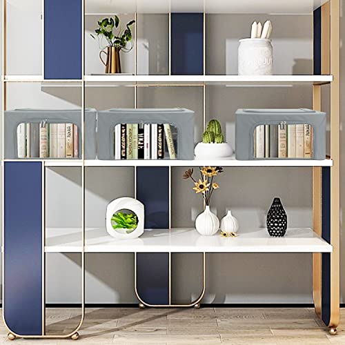 UUBEMM Clothes Storage Bins with Foldable Sturdy Frame,Stackable Storage Box for Closet Shelf Organizers for Seasonal Clothing,Blankets,Towel Bed Sheets,Toys Gift Others (Small -22L x3PACK, Grey) - size: Small -22L x3PACK
