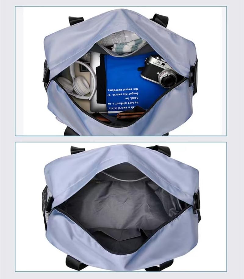 New Sports Tote Gym Travel Luggage Shopping Delivery Weekend Camping Overnight Bag (ice green) - color: ice green