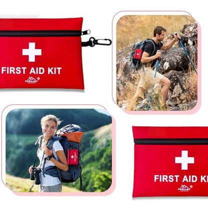 152 Piece Small First Aid Kit, Travel Size First Aid Kit TSA Approved, Mini Forst aid kit for Home, Car, Travel, Camping, Truck, Sports, Office, Hiking Med Kit for Backpack;