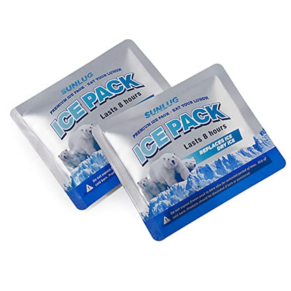 Cooler Ice Packs Reusable Ice Packs for Coolers Long Lasting Freezer Packs for Cooler Bag, Lunch Bags, Cooler Backpacks - color: 2 Pack - Lunch Box Ice Packs