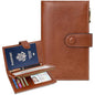 BKNOOU Rfid Blocking Passport Holder for Women and Men, Compact Travel Passport Wallet Leather Travel Wallet Trifold Clutch Wallet, Passport Cover Holds Cards, Tickets, Cash and Pen