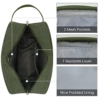 Narwey Travel Toiletry Bag for Women Traveling Dopp Kit Men Travel Bag for Toiletries Cosmetic Bag Makeup Bag Medicine Bag for Traveling (Army Green) - color: B-Army Green