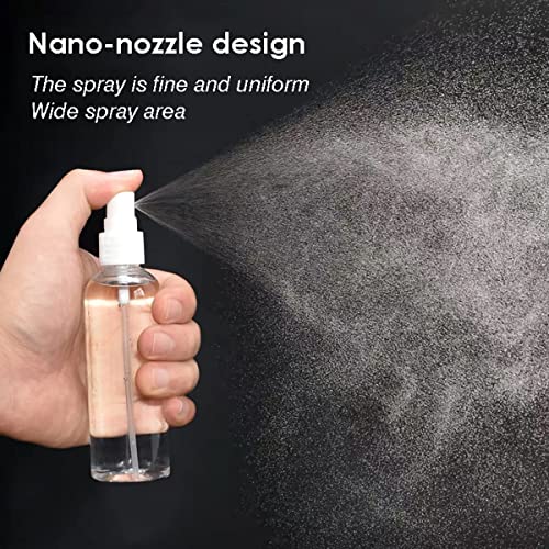 3 Pack Small Spray Bottle, 2.7oz/80ml Travel Spray Bottle, Empty Fine Mist Spray Bottles, Refillable Mini Spray Bottles with Labels