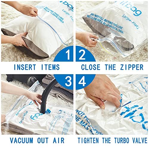 Vacuum Storage Bags, Space Saver Vacuum Seal Storage Bags 20-Pack Sealer Bags for Clothes, Clothing, Bedding, Comforter, Blanket (20C) - size: 20-COMBO