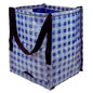 DURASACK Heavy Duty Storage Tote Bag 22-Gallon Rugged Woven Polypropylene Moving Bag, Reusable Self-Standing Design, Holds up to 500 Pounds, Single, Gingham Blue - color: Gingham Blue, size: Single