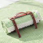 VitalCozy Waterproof Picnic Blankets 59 x 78in Outdoor Blanket Foldable 2 in 1 Double Layer Sandproof Beach Mat with Carry Strap for Camping Lawn Park Beach Grass (Green White) - color: Green White