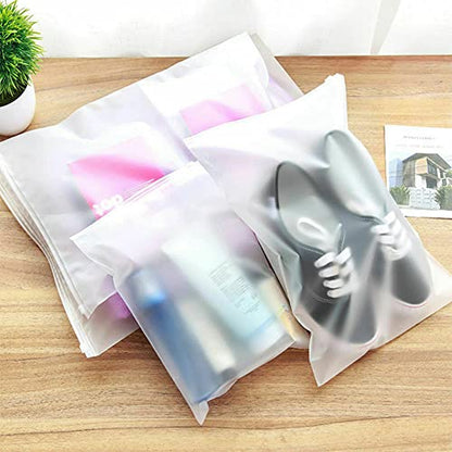 Poly Zipper Bags, 50PCS 11.8x15.7" Clear Plastic Bag for Packaging Dress, Pants, Selling with Vent Hole - size: 50 Pcs 11.81*15.75"