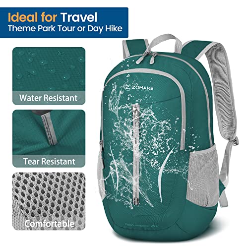 ZOMAKE Ultra Lightweight Packable Backpack 25L, Foldable Hiking Backpacks Water Resistant Small Folding Daypack for Travel(Army Green-NEW) - color: Army Green-new