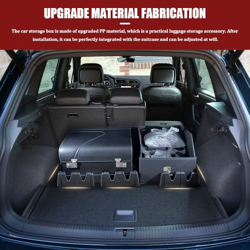 4Pcs Car Trunk Organizer Blocks for Back of SUV Multipurpose Car Storage Organizer Blocks Trunk Divider, Universal Car Accessories Grocery Trunk Divider Cargo Containment System for SUV Van