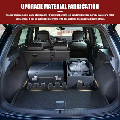4Pcs Car Trunk Organizer Blocks for Back of SUV Multipurpose Car Storage Organizer Blocks Trunk Divider, Universal Car Accessories Grocery Trunk Divider Cargo Containment System for SUV Van