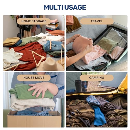 Simple Deluxe 25 Pack Space Saver Bags, Vacuum Storage Bags, Space Saver Bags for Comforters, Blankets, Bedding, Pillows and Clothes, Hand Pump Included(5 Jumbo/5 Large/5 Medium/5 Small/5 Roll M) - size: 25 Combo